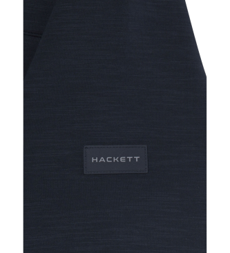 Hackett London Felpa blu scuro di Hs Commuter Hoody Fz