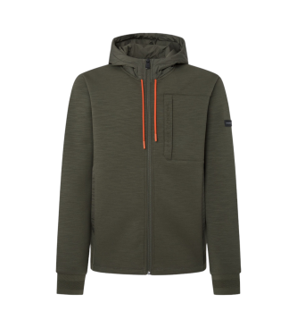 Hackett London Sudadera Hs Commuter Hoody Fz verde