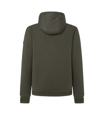 Hackett London Sudadera Hs Commuter Hoody Fz verde