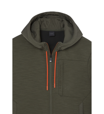 Hackett London Sudadera Hs Commuter Hoody Fz verde