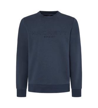 Hackett London Hs Embossed Crew navy Sweatshirt