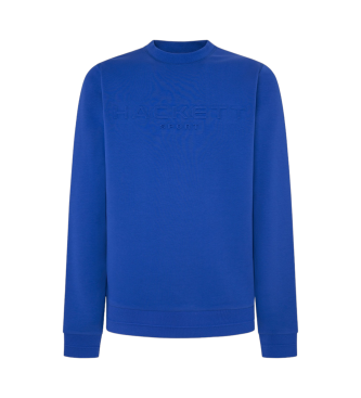 Hackett London Bluza Hs Embossed Crew w kolorze niebieskim