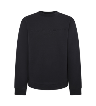 Hackett London Sudadera Hs Embossed Crew negro