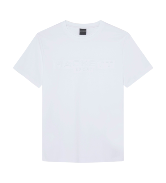 Hackett London Camiseta Hs Embossed blanco 