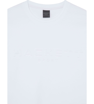 Hackett London Hs T-shirt met relif wit 