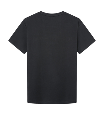 Hackett London Hs Geprgtes T-shirt schwarz