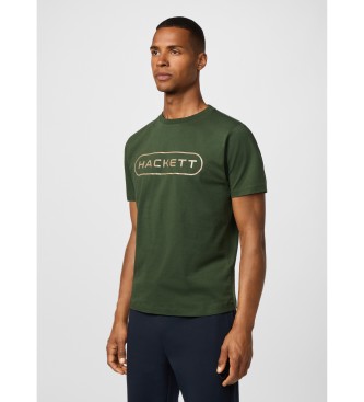 Hackett London Maglietta HS Essential Box verde