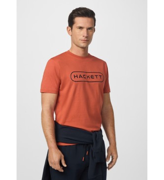 Hackett London Maglietta arancione Essential Box
