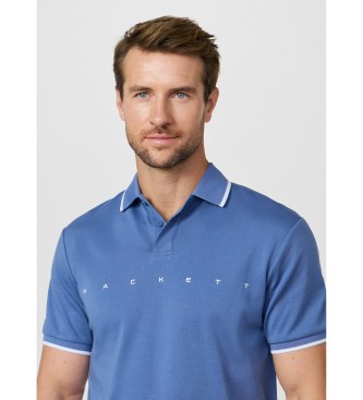 Hackett London Polo con logo fit cl�sico azul