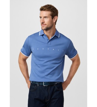 Hackett London Polo con logo fit cl�sico azul