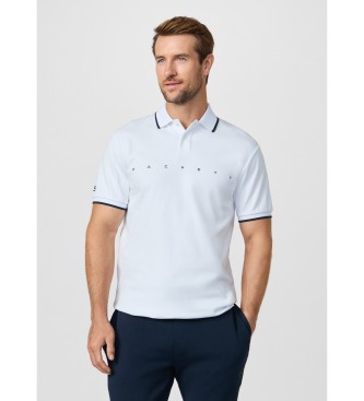 Hackett London Polo con logo fit cl�sico blanco