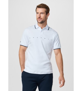 Hackett London Polo con logo fit cl�sico blanco