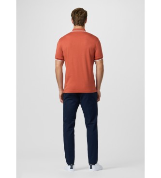 Hackett London Polo con logo fit cl�sico naranja