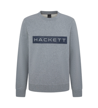 Hackett London Sweatshirt Hs Essential Sp Crew cinzento