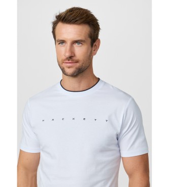 Hackett London T-shirt met klassiek logo wit