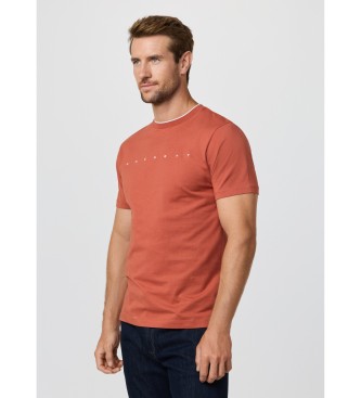 Hackett London T-shirt met klassiek logo oranje