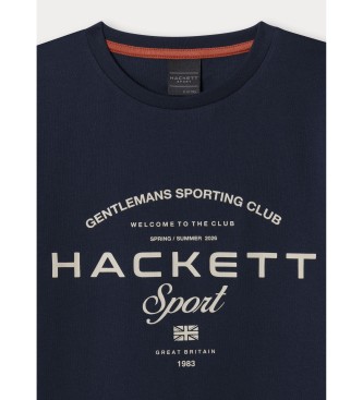 Hackett London T-shirt Hs Game marine