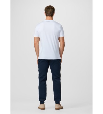 Hackett London Club graphic t-shirt with classic fit logo white