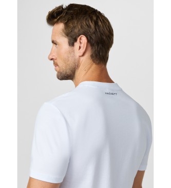 Hackett London Club graphic t-shirt with classic fit logo white