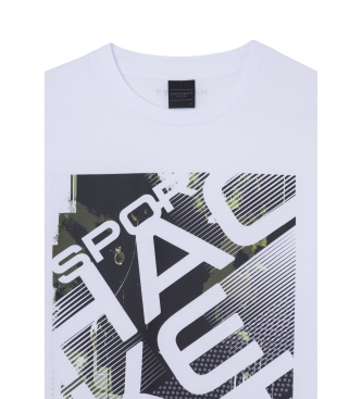 Hackett London T-shirt bianca Hs Graffiti