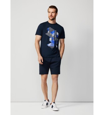 Hackett London Camiseta Hs Graphic marino