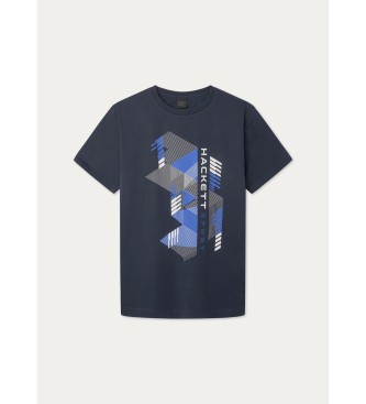 Hackett London Camiseta Hs Graphic marino