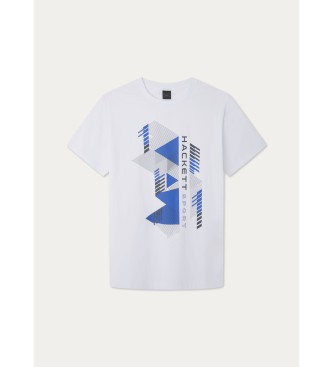 Hackett London Hs Grafik-T-Shirt wei