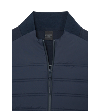 Hackett London Hs Hybrid Quilt Jacket Fz navy