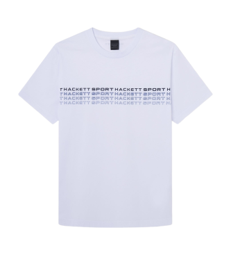 Hackett London Hs Logo Driver T-shirt biały