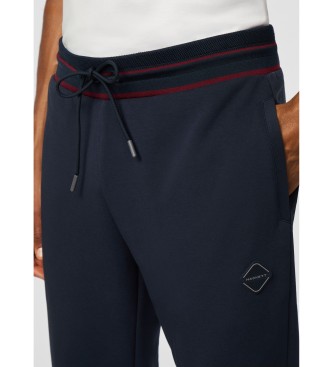 Hackett London Pantaloni Manor Track blu navy