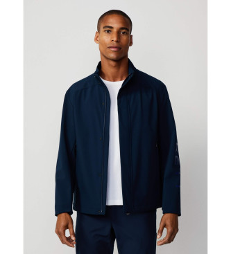 Hackett London Bomber jakna Moto Blouson navy