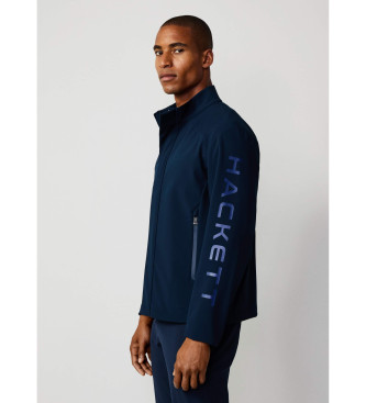 Hackett London Bomber jakna Moto Blouson navy