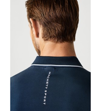 Hackett London Ombre navy polo shirt