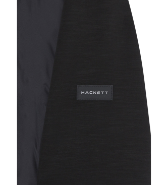 Hackett London Chaqueta Hs Piste Quilt Fz negro