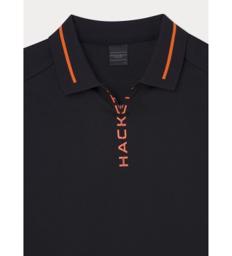 Hackett London Polo Hs Print zwart