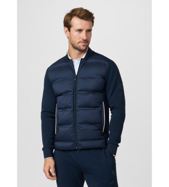 Hackett London Quiltet bomberjakke i navy