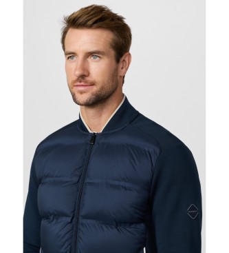 Hackett London Quiltet bomberjakke i navy