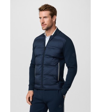 Hackett London Quiltet bomberjakke i navy