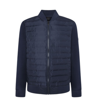 Hackett London Chaqueta Hs Quilt Bomber Fz marino