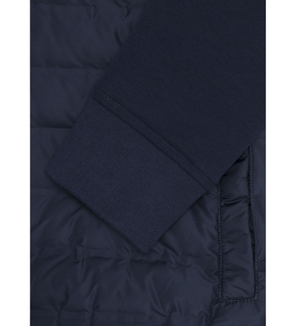 Hackett London Hs Quilt Bomber Jacket Fz navy