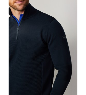 Hackett London Maglia con zip senza cuciture Navy Hs