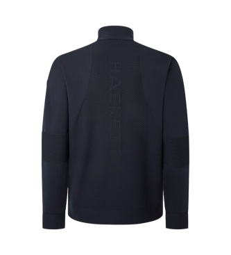 Hackett London Maglia con zip senza cuciture Navy Hs