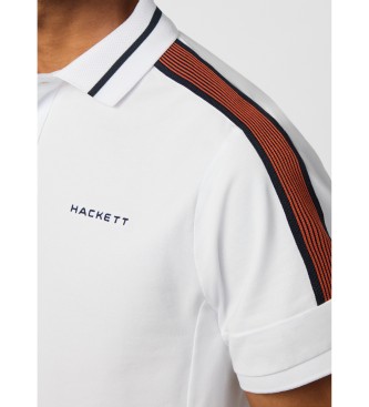 Hackett London Nastro polo bianco