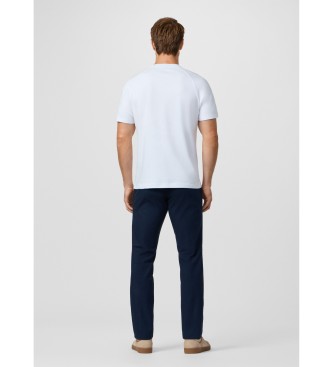 Hackett London T-shirt met witte classic fit-band
