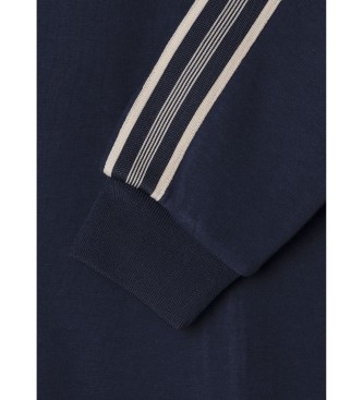 Hackett London Sweat HS Tape Track FZ bleu marine