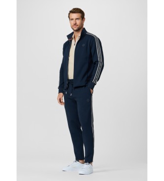 Hackett London Tape Track Fleece Jogger Hose navy