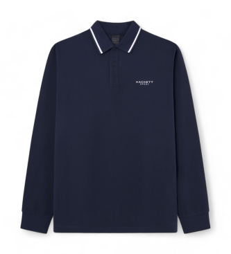 Hackett London Polo Hs Gestipt navy