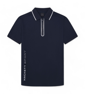 Hackett London Polo Hs Zip azul-marinho