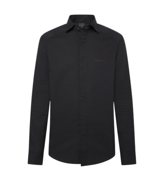 Hackett London Hsport Moto shirt zwart