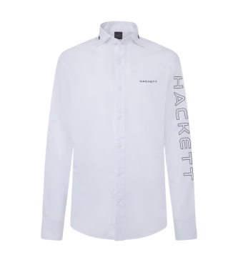 Hackett London Hsport Racer Shirt blanc